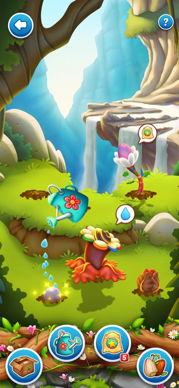 Cenário verde de Jelly Juice entre dois grupos de níveis